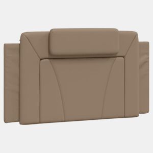 Almofadão de Cabeceira - Cabeceira de cama 100 cm couro artificial cappuccino