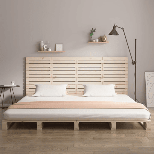 Cabeceira - Cabeceira de cama de parede 156x3x91,5 cm madeira de pinho maciça