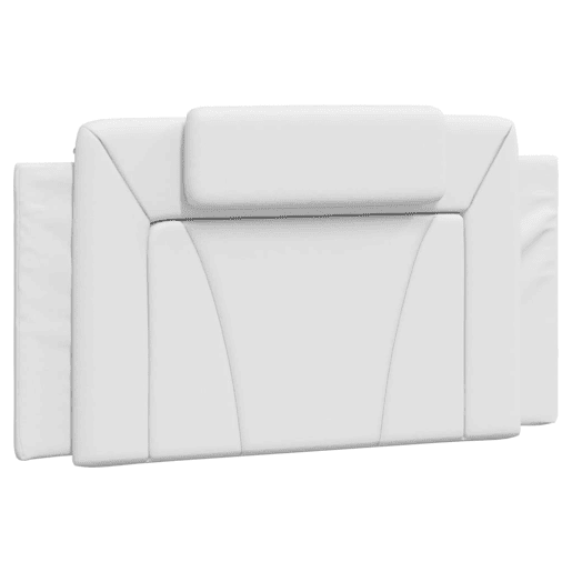 Almofadão de Cabeceira - Cabeceira de cama 100 cm couro artificial branco