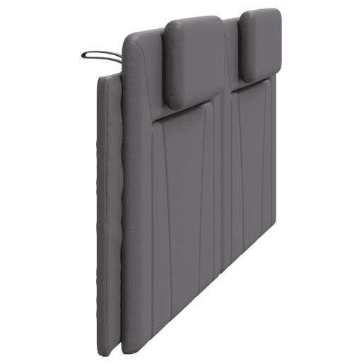 Almofadão de Cabeceira - Cabeceira de cama 200 cm couro artificial cinzento