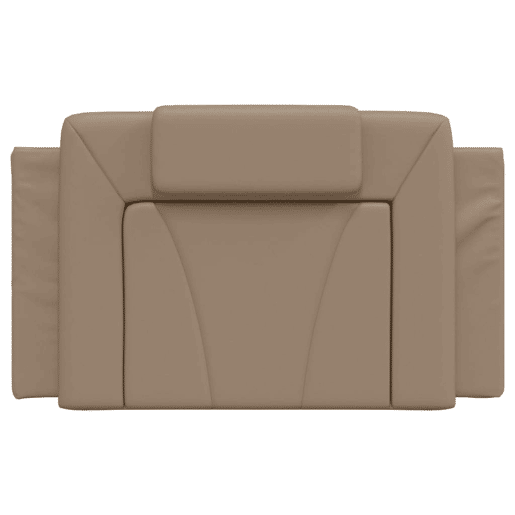 Almofadão de Cabeceira - Cabeceira de cama 80 cm couro artificial cappuccino