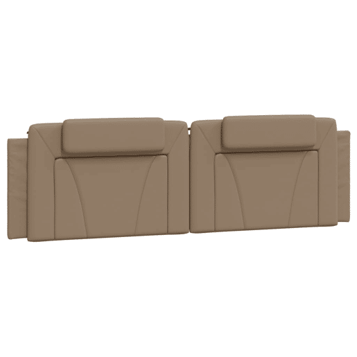 Almofadão de Cabeceira - Cabeceira de cama 180 cm couro artificial cappuccino