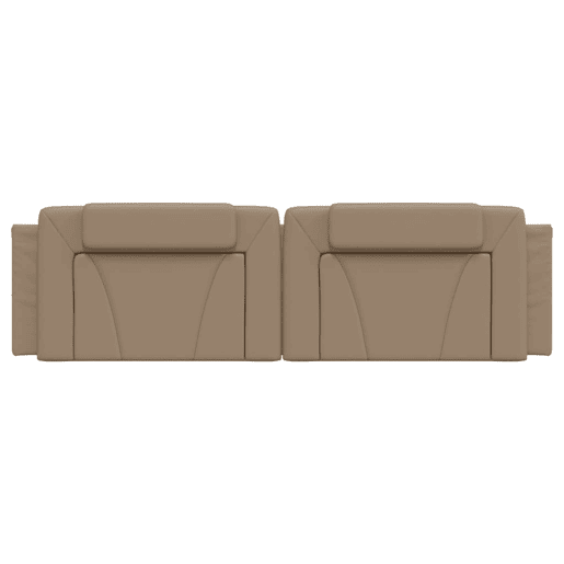 Almofadão de Cabeceira - Cabeceira de cama 180 cm couro artificial cappuccino