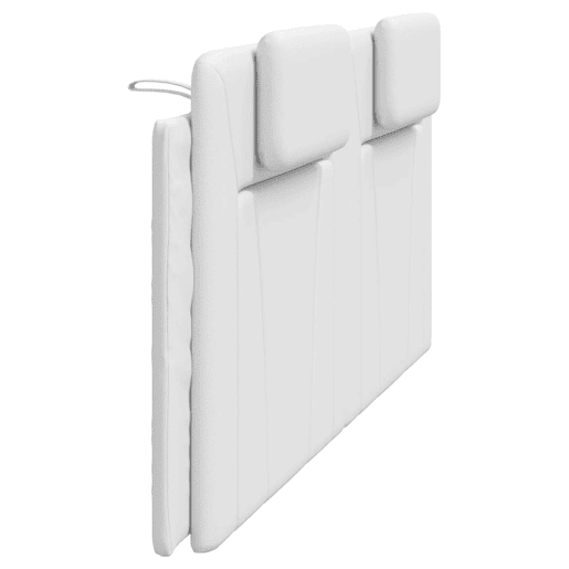 Almofadão de Cabeceira - Cabeceira de cama 200 cm couro artificial branco