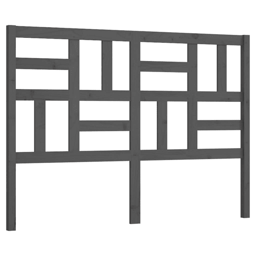 Cabeceira - Cabeceira de cama 126x4x104 cm pinho maciço cinzento