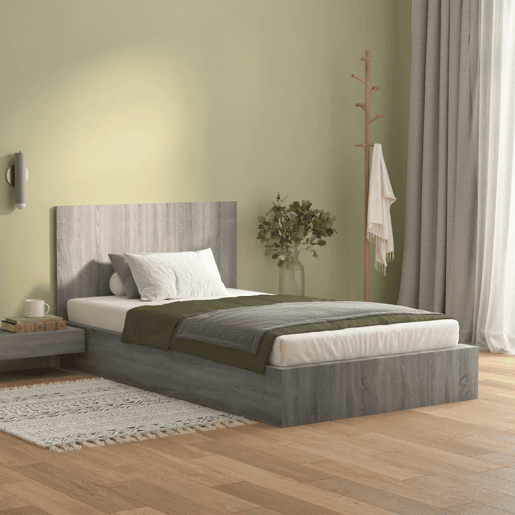 Cabeceira - Cabeceira de cama cama 120x1,5x80 cm derivados madeira cinzento sonoma
