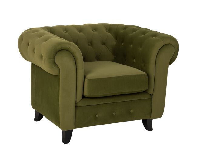 Sillón verde 110x81x77h cm
