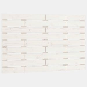 Cabeceira - Cabeceira de cama de parede 96x3x63 cm madeira de pinho maciça branco