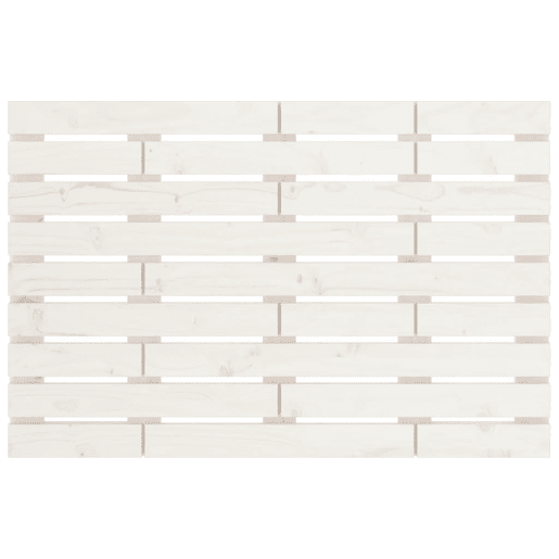 Cabeceira - Cabeceira de cama de parede 96x3x63 cm madeira de pinho maciça branco