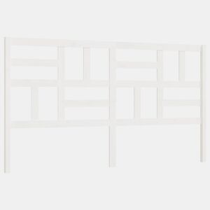 Cabeceira - Cabeceira de cama 186x4x104 cm pinho maciço branco