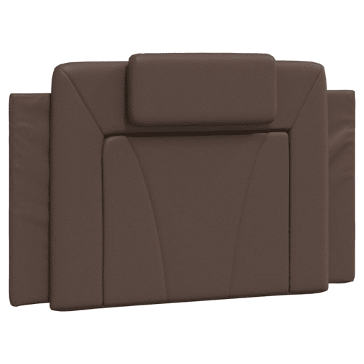 Almofadão de Cabeceira - Cabeceira de cama 80 cm couro artificial castanho