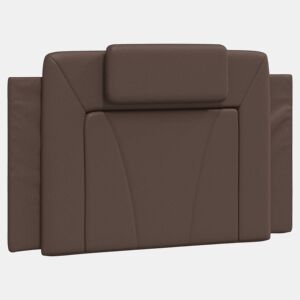 Almofadão de Cabeceira - Cabeceira de cama 80 cm couro artificial castanho