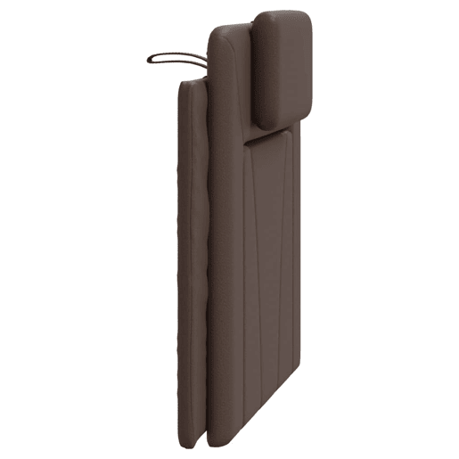 Almofadão de Cabeceira - Cabeceira de cama 80 cm couro artificial castanho