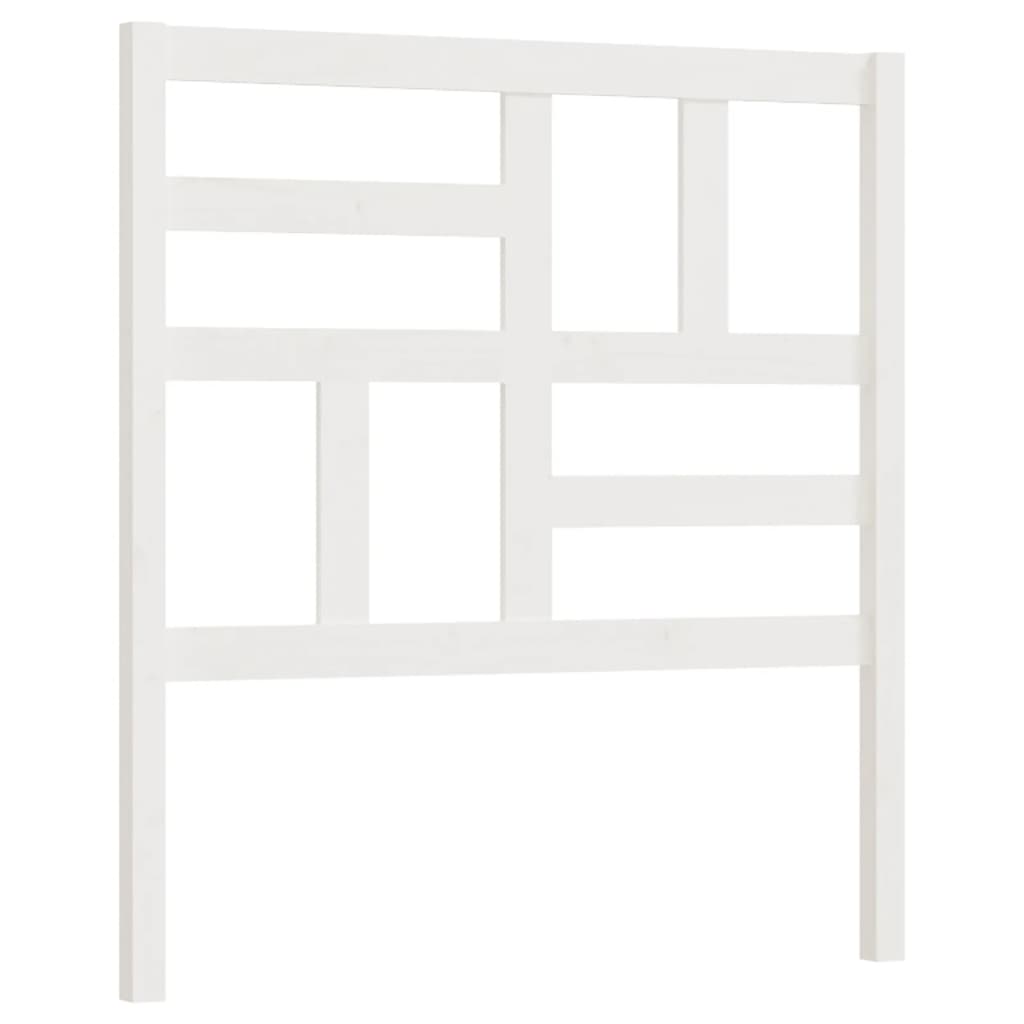 cabecero cama - mueble cabecero madera maciza de pino blanco 106x4x104 cm
