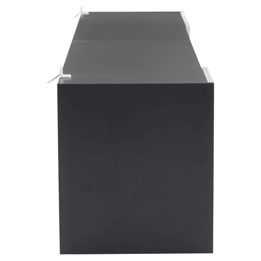 Móvel de TV 180x40x45 cm - TV Lowboard com LED, 2 gavetas e 2 armários - Branco e Preto