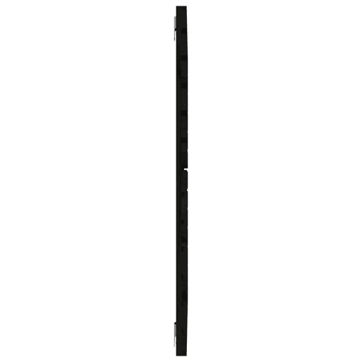 Cabeceira - Cabeceira de cama de parede 146x3x91,5 cm madeira de pinho maciça preto