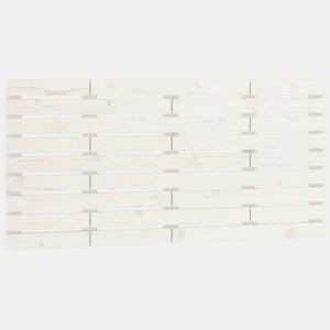 Cabeceira - Cabeceira de cama de parede 146x3x63 cm madeira de pinho maciça branco
