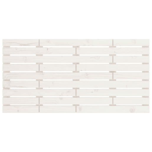 Cabeceira - Cabeceira de cama de parede 146x3x63 cm madeira de pinho maciça branco