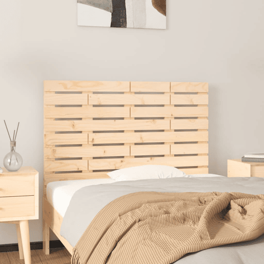 Cabeceira - Cabeceira de cama de parede 96x3x63 cm madeira de pinho maciça