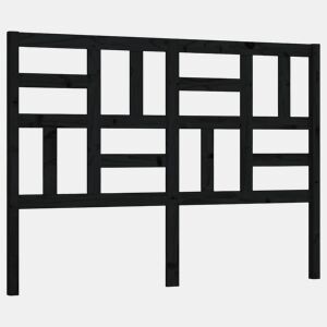 Cabeceira - Cabeceira de cama 126x4x104 cm pinho maciço preto