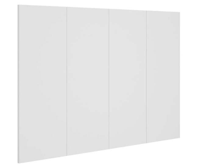 Cabecero cama - mueble cabecero madera contrachapada blanco 120x1,5x80 cm