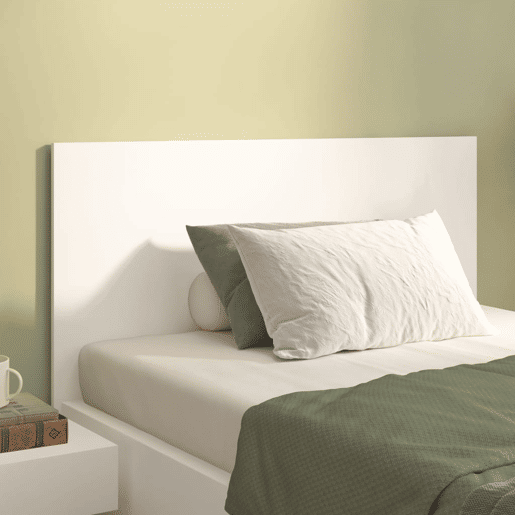 Cabeceira - Cabeceira de cama 120x1,5x80 cm derivados de madeira branco