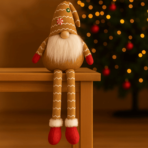 Gnomo decorativo de Natal com chapéu, design nórdico original