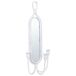 Candelabro de pared de metal envejecido Candelabro de pared de metal envejecido Blanco