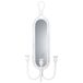 Candelabro de pared de metal envejecido Candelabro de pared de metal envejecido Blanco