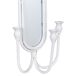 Candelabro de pared de metal envejecido Candelabro de pared de metal envejecido Blanco