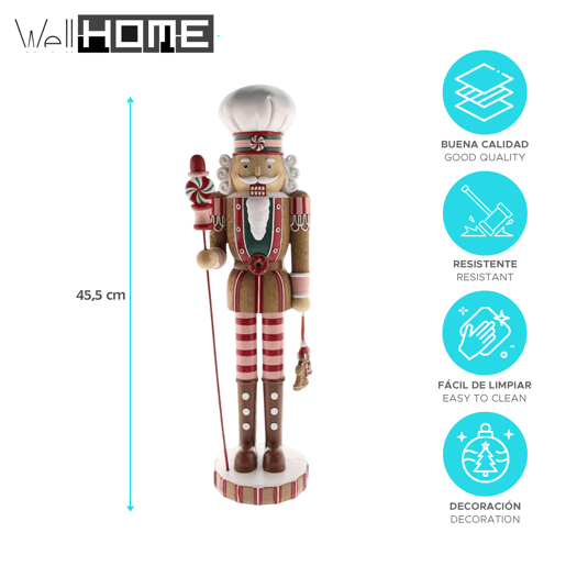 Soldado quebra-nozes decorativo clássico para o Natal