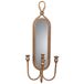 Candelabro de pared de metal envejecido Candelabro de pared de metal envejecido Dorado