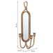 Candelabro de pared de metal envejecido Candelabro de pared de metal envejecido Dorado
