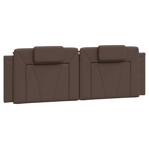 Almofadão de Cabeceira - Cabeceira de cama 160 cm couro artificial castanho