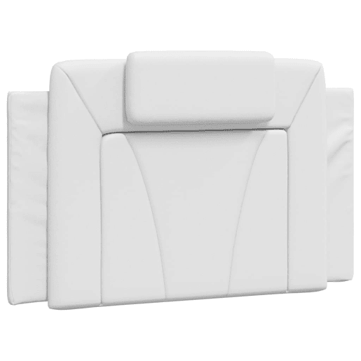 Almofadão de Cabeceira - Cabeceira de cama 90 cm couro artificial branco