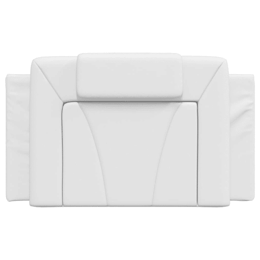 Almofadão de Cabeceira - Cabeceira de cama 90 cm couro artificial branco