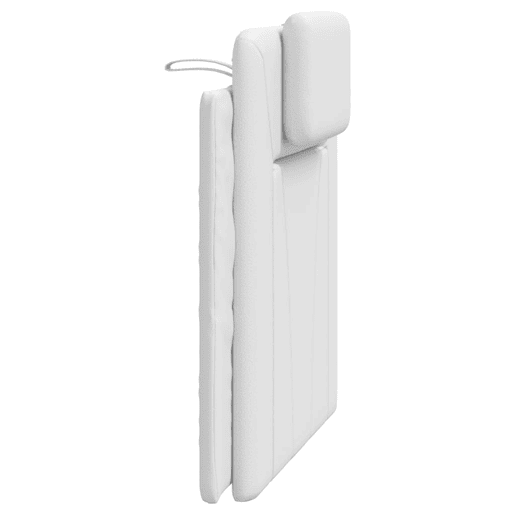 Almofadão de Cabeceira - Cabeceira de cama 90 cm couro artificial branco