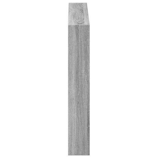 Armário de Cabeceira - Cabeceira de cama c luzes LED 120x17x102 cm cinzento sonoma