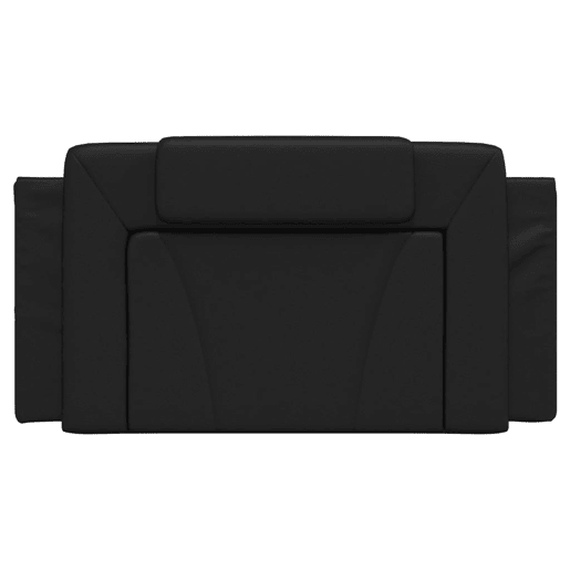 Almofadão de Cabeceira - Cabeceira de cama 100 cm couro artificial preto