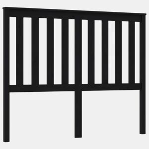 Cabeceira - Cabeceira de cama 126x6x101 cm pinho maciço preto