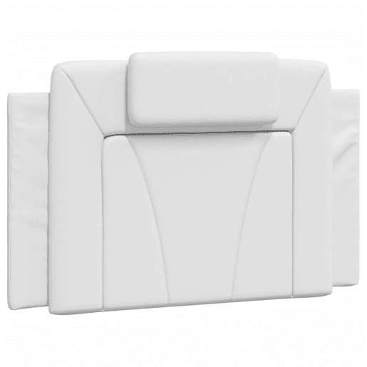 Almofadão de Cabeceira - Cabeceira de cama 80 cm couro artificial branco