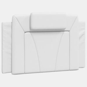 Almofadão de Cabeceira - Cabeceira de cama 80 cm couro artificial branco