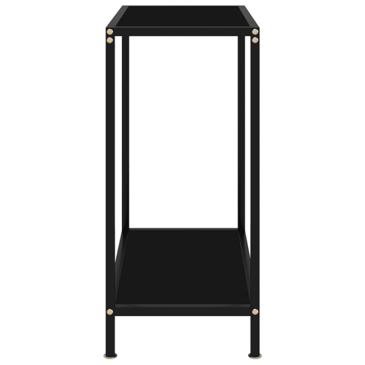 Mesa Consola - Mesa De Entrada 60x35x75 cm vidro temperado preto