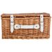 Cesta con tapa rectangular de mimbre y con asa Cesta con tapa rectangular de mimbre y con asa Marron