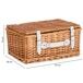 Cesta con tapa rectangular de mimbre y con asa Cesta con tapa rectangular de mimbre y con asa Marron