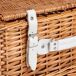 Cesta con tapa rectangular de mimbre y con asa Cesta con tapa rectangular de mimbre y con asa Marron