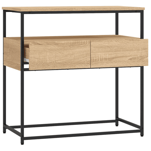 Mesa Consola - Mesa De Entrada 75x40x75 cm derivados de madeira carvalho sonoma