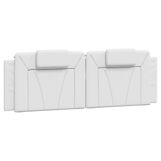 Almofadão de Cabeceira - Cabeceira de cama 160 cm couro artificial branco