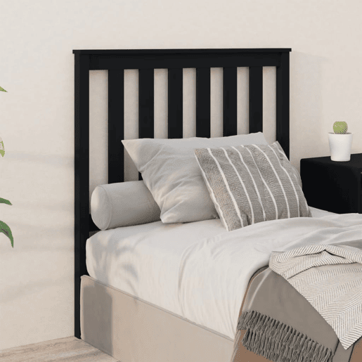 Cabeceira - Cabeceira de cama 96x6x101 cm pinho maciço preto