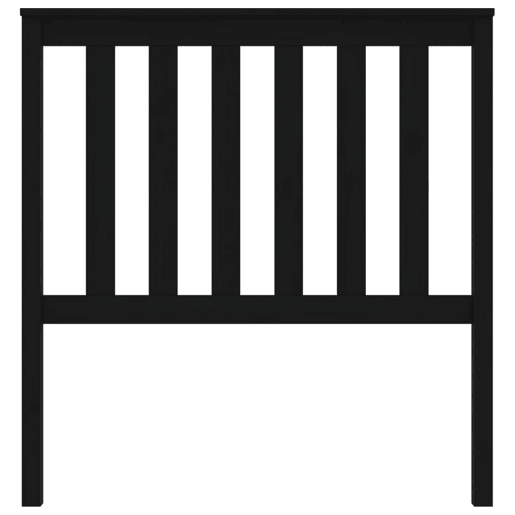 Cabeceira - Cabeceira de cama 96x6x101 cm pinho maciço preto